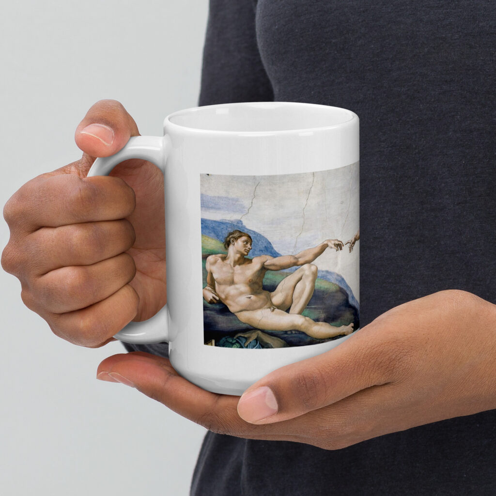 Mug représentant une œuvre de Michel Ange